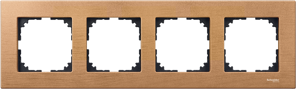 Mtn4054 3470 Wood Frame, 4 Gang, Beech, M Elegance - Holzrahmen, 3fach, Buche, M-plan (984x984), Png Download