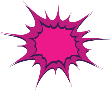 Comic Girl Explosion Messages Sticker-6 - Comics (408x408), Png Download