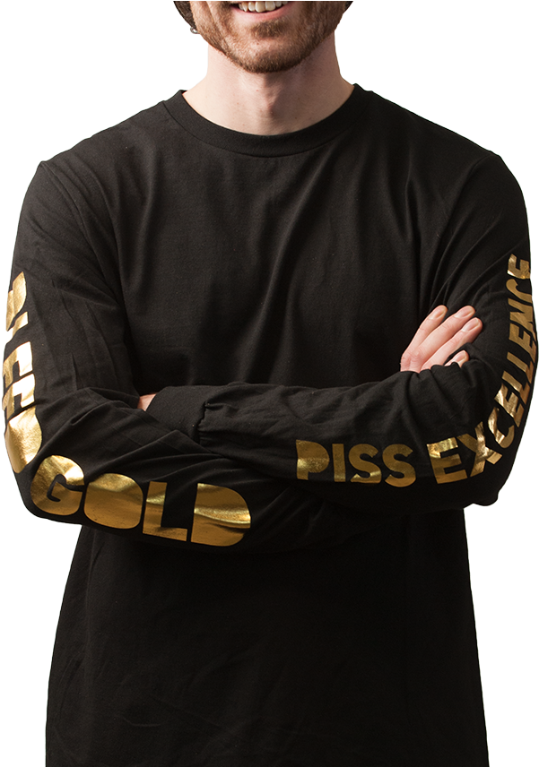 Bgpe Gold Foil Long Sleeve Tee - Sleeve (864x855), Png Download