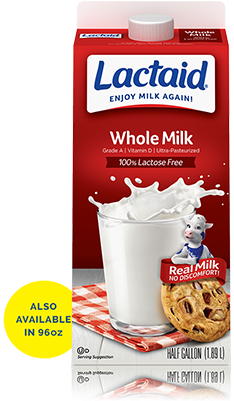 Lactaid Milk 1% (400x400), Png Download