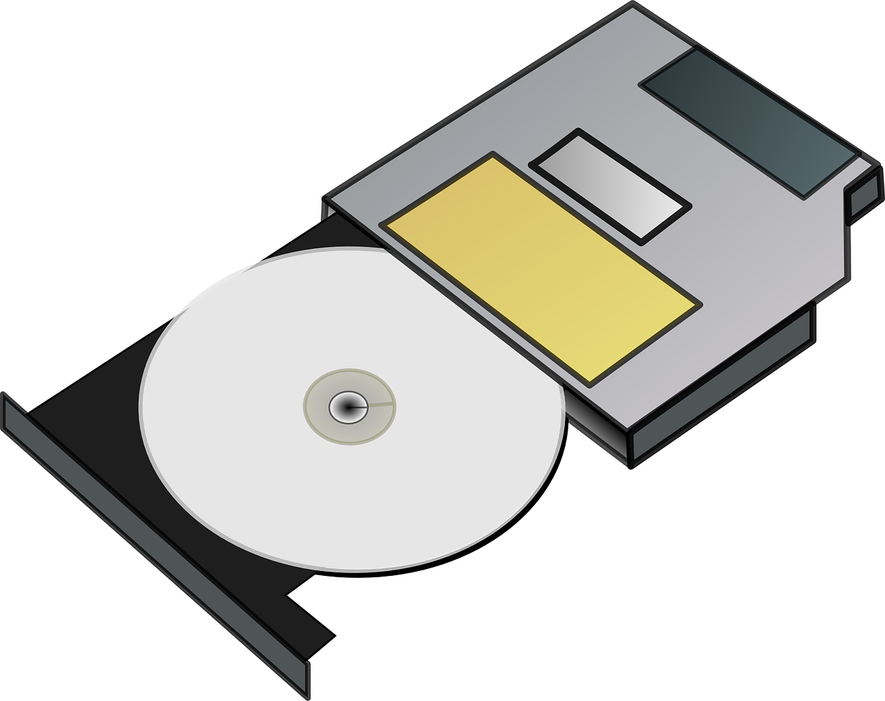 Cd Drive Clipart (600x475), Png Download