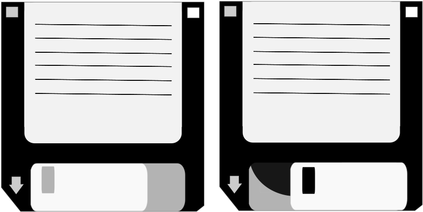 How To Set Use Floppy Disks Clipart (900x500), Png Download