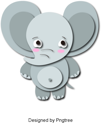 Hand Painted Animal Baby Design Handpainted Png - Cartoon (640x640), Png Download