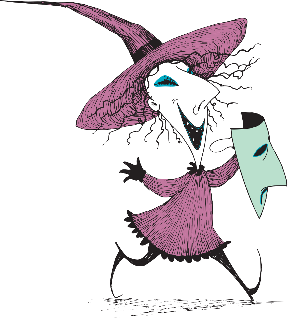 Nightmare Before Christmas Shock Sticker (1146x1263), Png Download