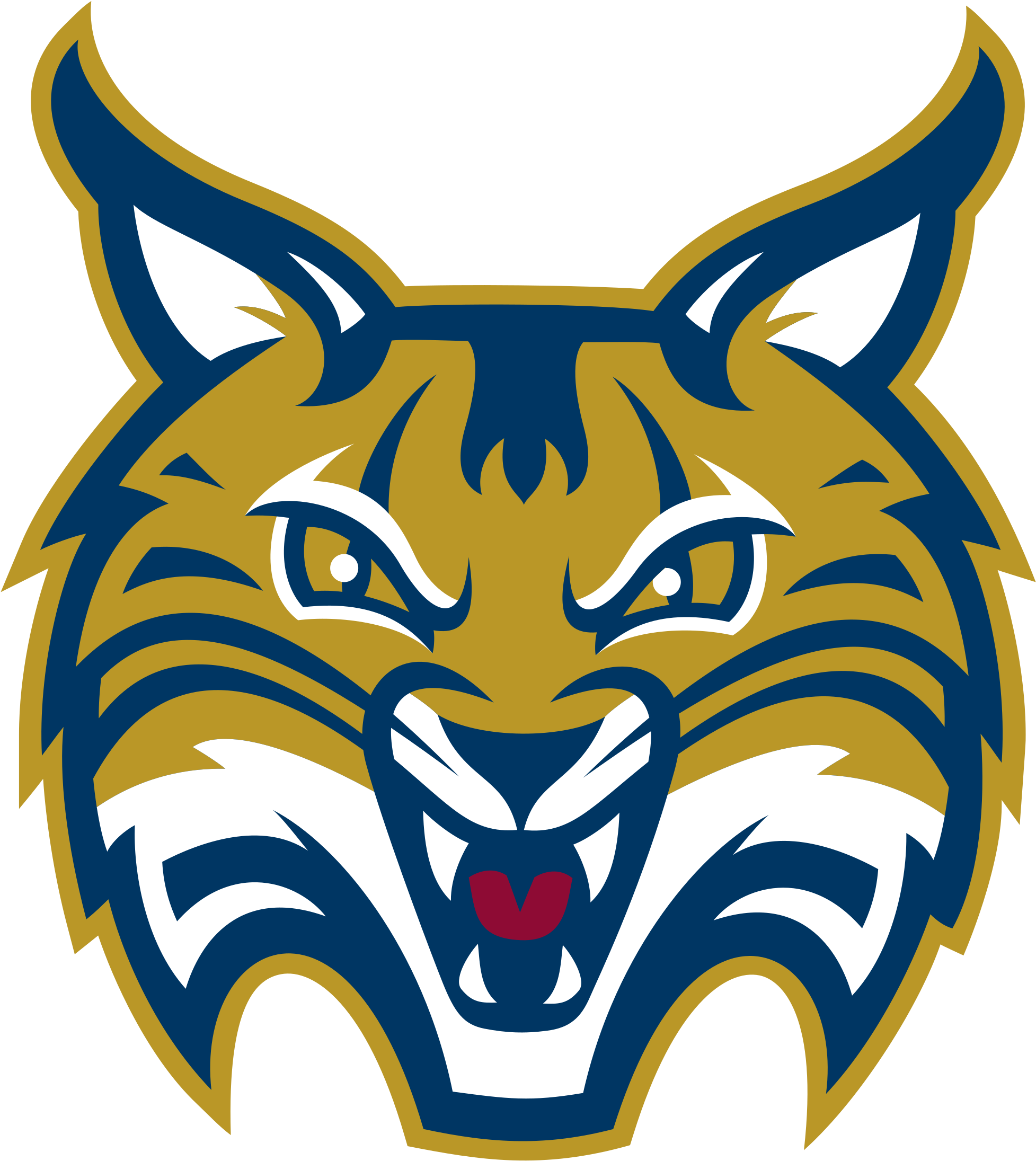 Png Freeuse Bobcat Clipart Svg - Quinnipiac Bobcats Logo (2400x2400), Png Download