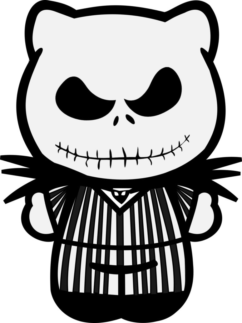 Clipart Bat Nightmare Before Christmas - Nightmare Before Christmas Hello Kitty (775x1031), Png Download