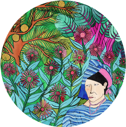 I Started A Serie About Maya Civilization With Black - Circle (420x444), Png Download
