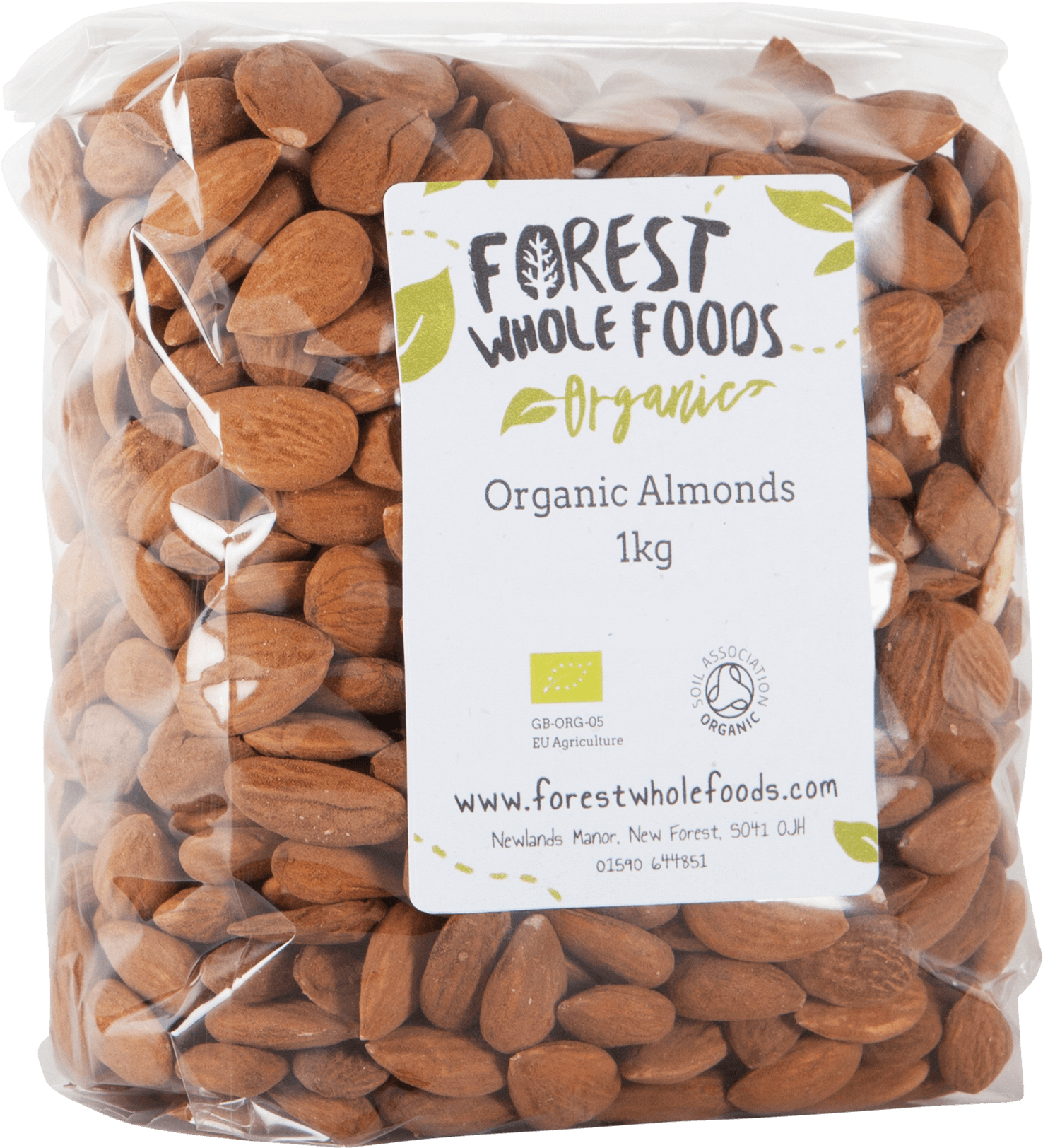 Organic Almonds 1kg - Organic Raw Yellow Maca Powder 250g (2000x2000), Png Download