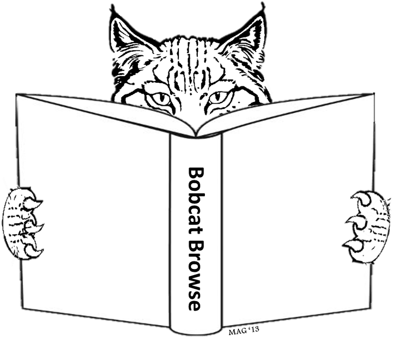 Discover Your Next Favorite Book - Bobcat Reading A Book (800x686), Png Download