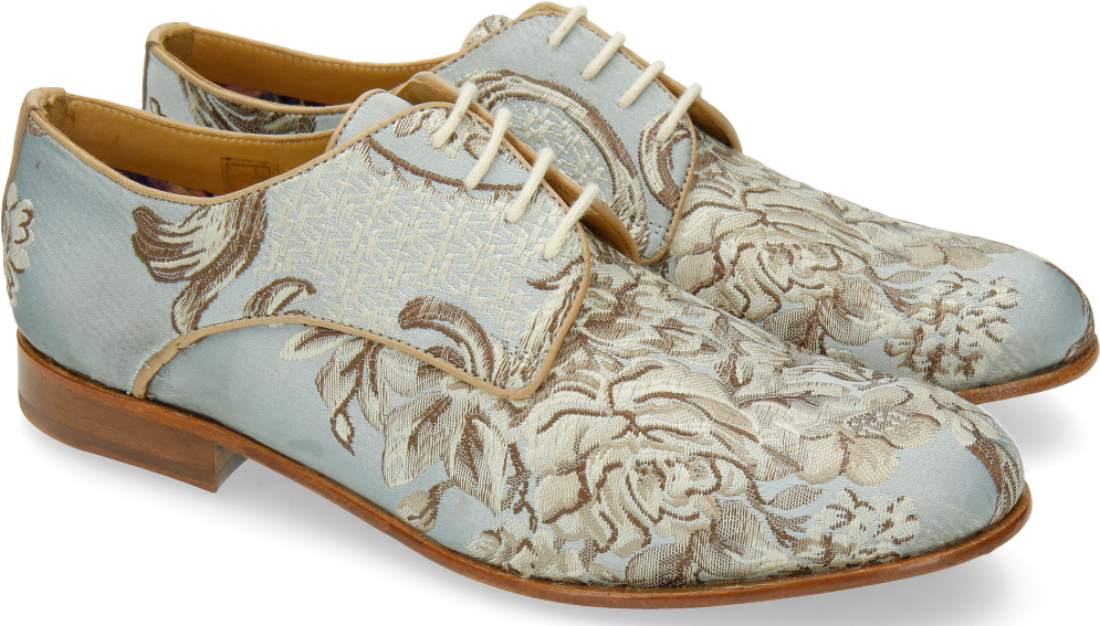 Derby Shoes Sally 13 Textile Victoria Silk - Textile (1024x1024), Png Download