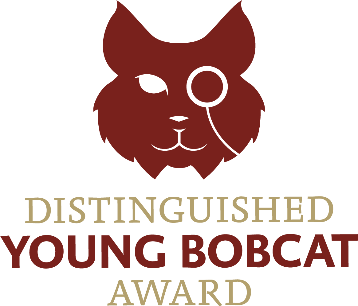 Distinguished Young Bobcat Award Logo - Texas State Bobcats (1290x1140), Png Download