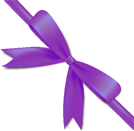 Purple Ribbon Png Photo - Write A Voucher (435x425), Png Download