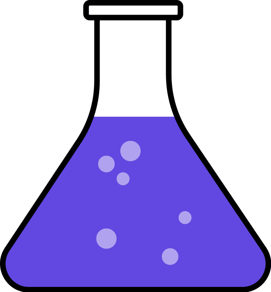 Laboratory Flasks Erlenmeyer Flask Chemistry Volumetric - Clipart Science Beaker (900x968), Png Download