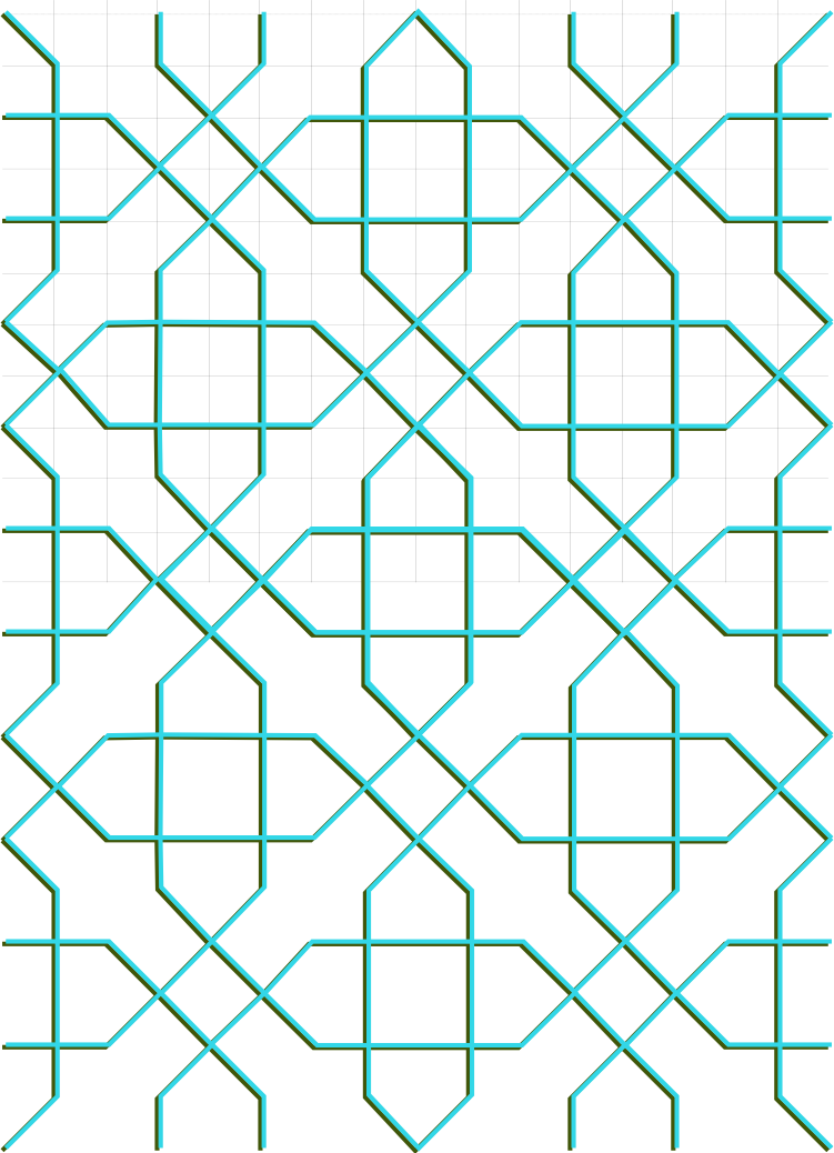 Octogram Mesh Cross Depth - Png Mesh Transparent (751x1038), Png Download