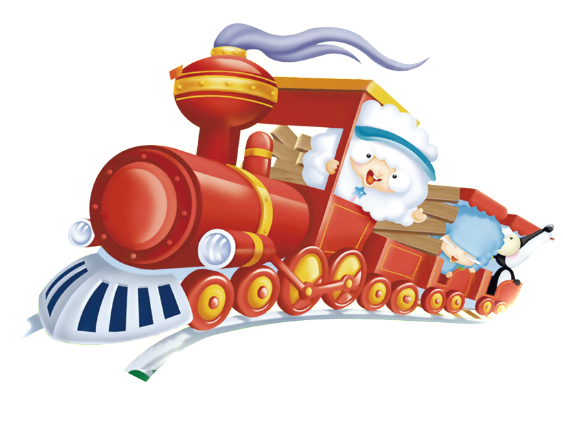 Hand Drawn Cartoon Train Decoration Vector - Train (1024x1024), Png Download