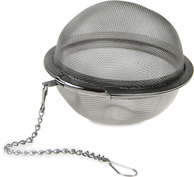 Stainless Steel Mesh Ball Tea Infuser - Tea Infuser (650x650), Png Download