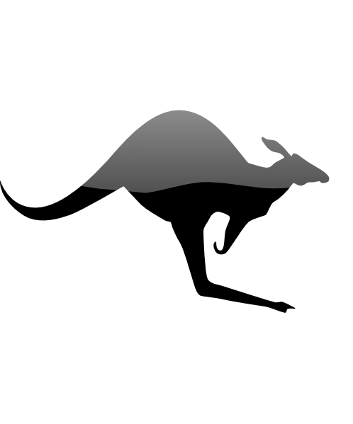 Kangaroo Sign (498x599), Png Download