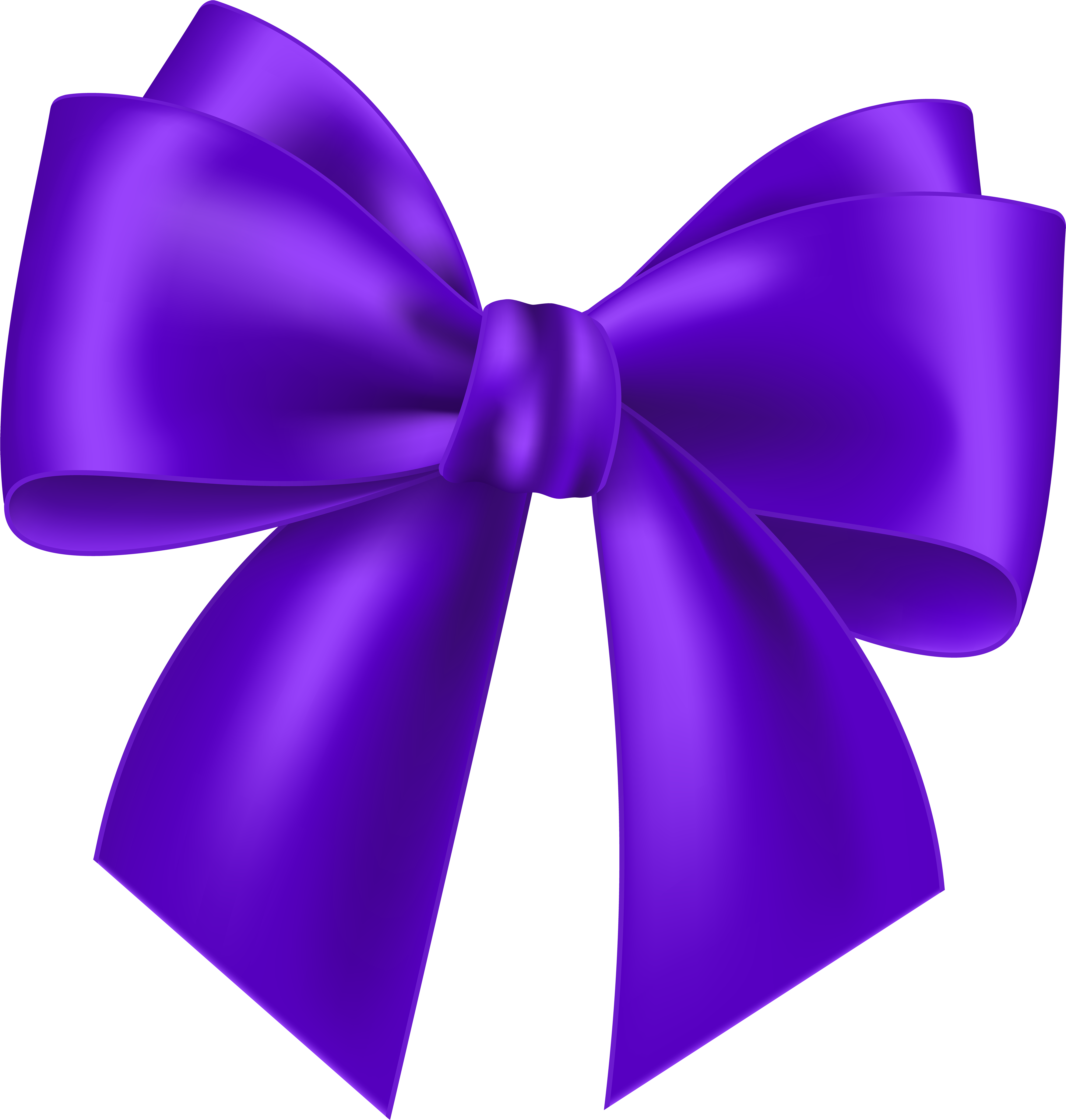 Purple Bow Clipart (571x600), Png Download