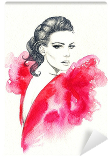 Woman Portrait - Abstract Watercolor Paintings Of Portroits (400x400), Png Download