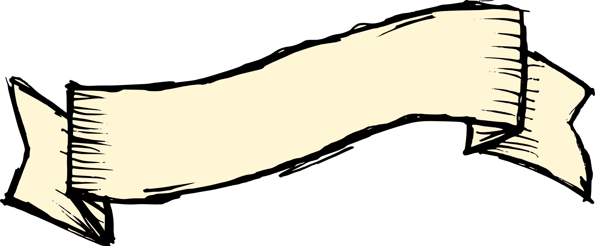 Svg Freeuse Stock Banner Vector Svg - Banner Drawing Png (2003x828), Png Download