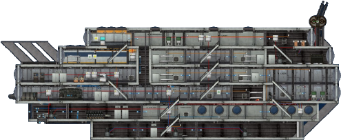 Aegir Mark Iii3 - Barotrauma Ship (500x244), Png Download