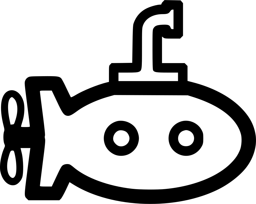 Png File - Submarine (980x782), Png Download