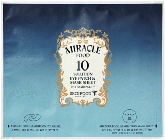 Miracle Food 10 Solution Eye Patch & Mask Sheet - Skinfood Miracle Food 10 Solution Mask Set (480x480), Png Download