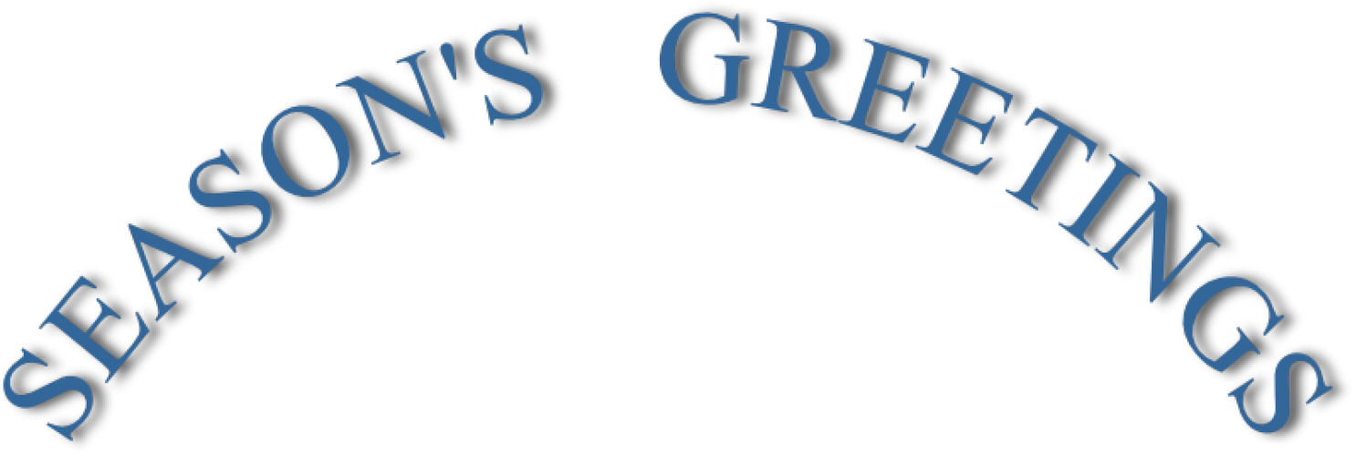 Season's Greetings Curved Banner Vector Image - Season Greeting Banner Clipart (1486x500), Png Download