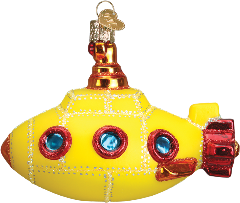 Yellow Submarine Ornament (950x950), Png Download