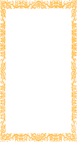 Art Deco Gold Border (324x595), Png Download