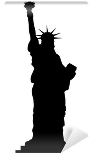 Statue Of Liberty Vector Black Shadows Silhouette Wall - Statue Of Liberty (400x400), Png Download