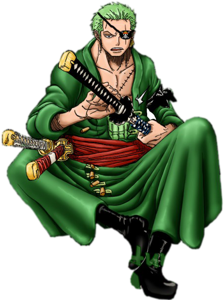 Zoro Deux Ans Apres (500x650), Png Download