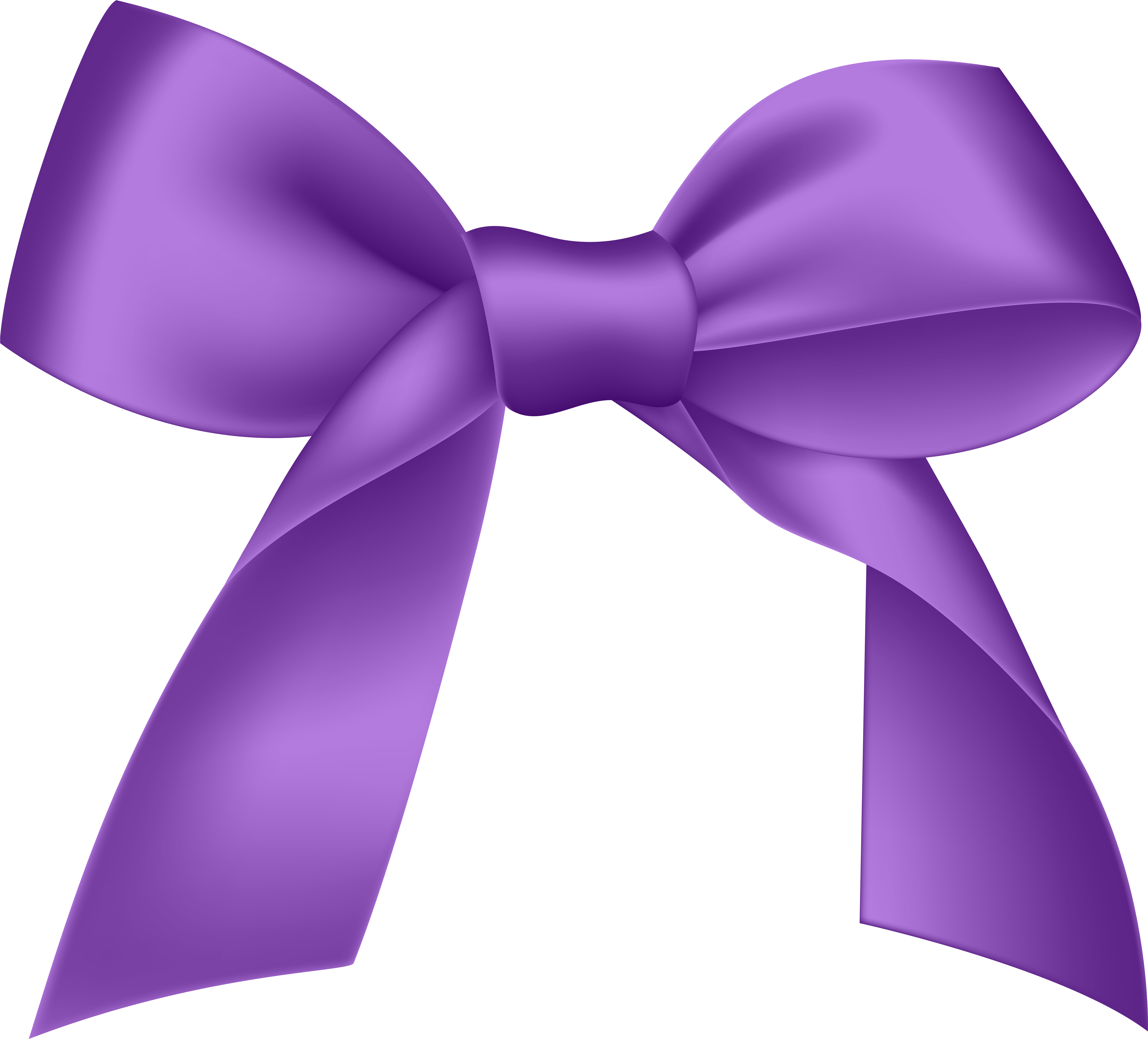 Purple Bow Png Image - Portable Network Graphics (600x543), Png Download
