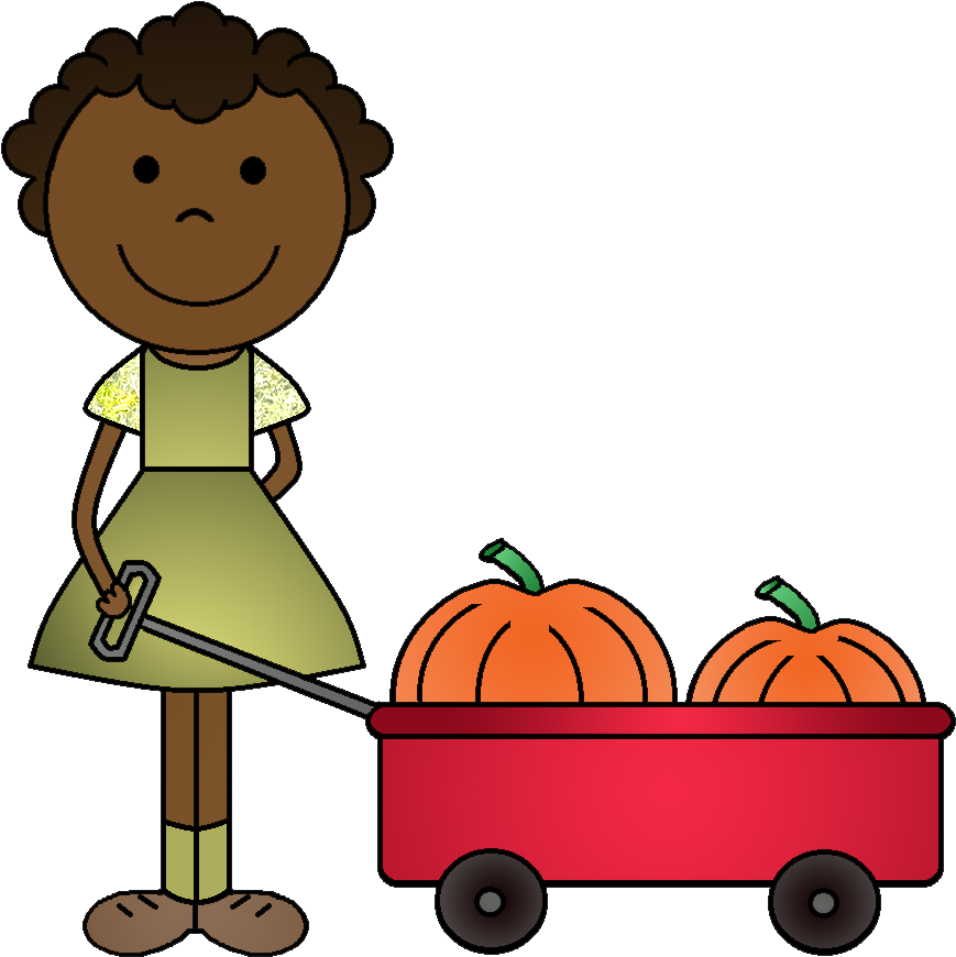 Kids At Pumpkin Patch Clip Art (910x898), Png Download