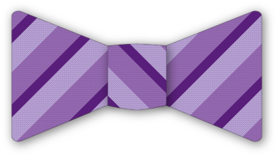 Broadway Stripe Purple Bow Tie - Formal Wear (465x465), Png Download