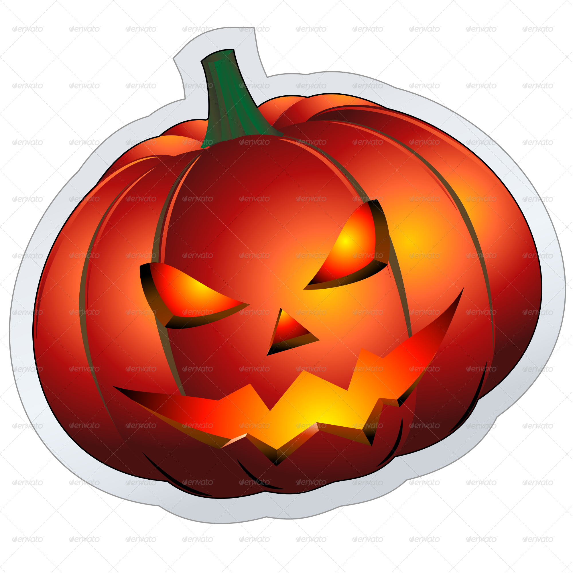 Halloween Stickers Poster Frame-jpg 900 B (2001x2001), Png Download