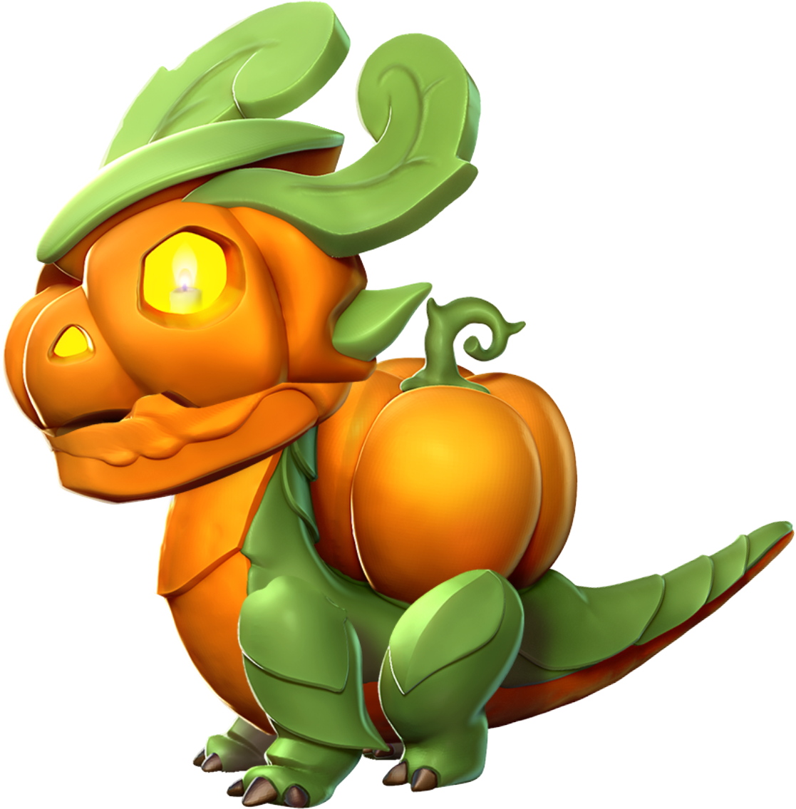 Pumpkin Dragon Baby - Pumpkin (1117x1135), Png Download