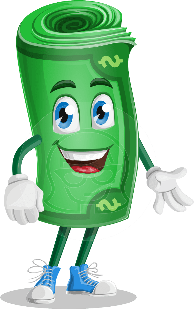 Dollar Banknote Vector Character Pack - Character Money (957x1060), Png Download