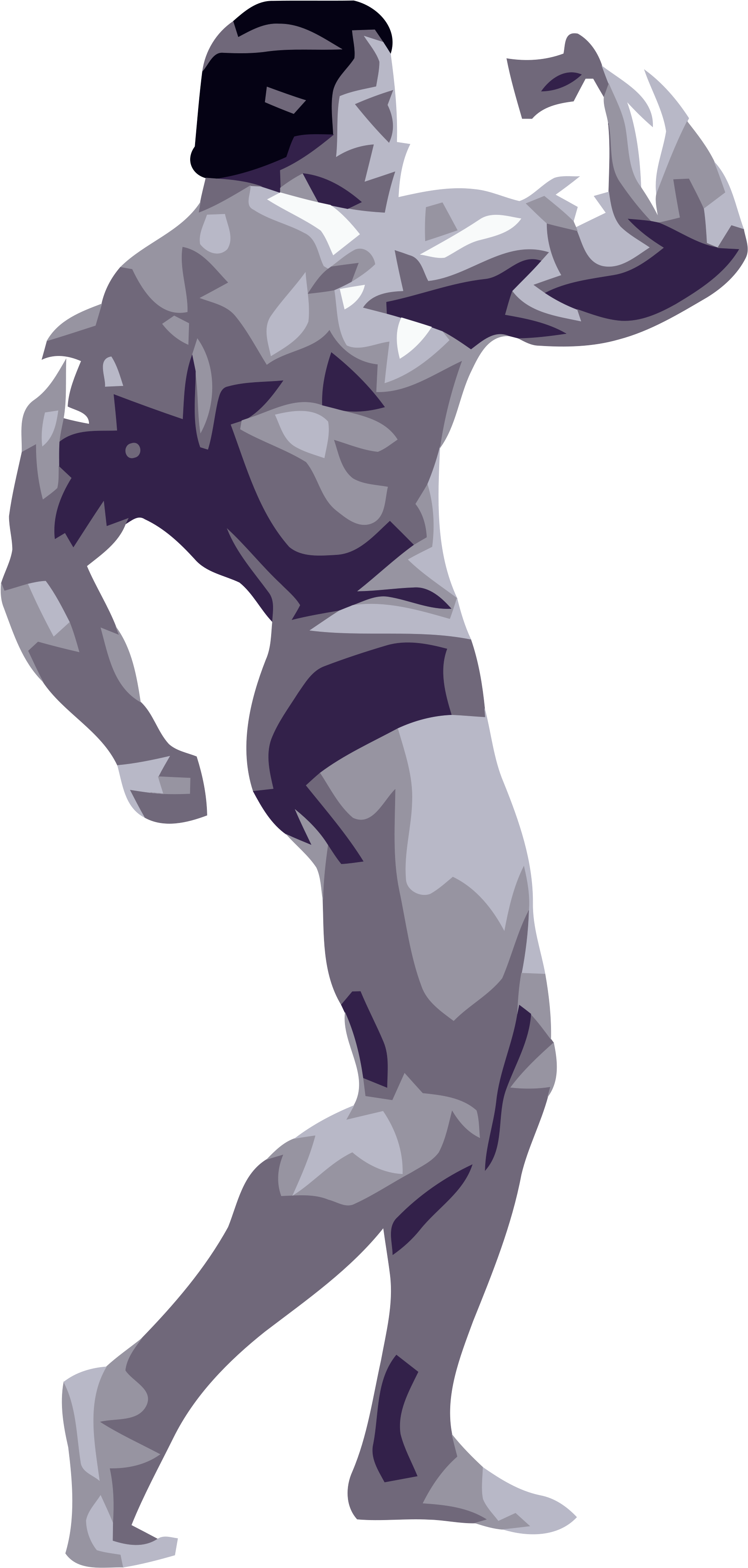 Open - Bodybuilder Svg (2000x4199), Png Download