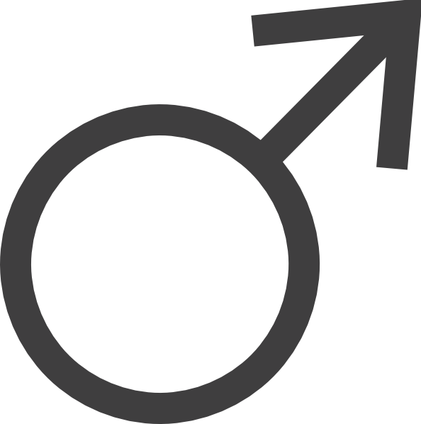 Small - Male Symbol Clipart (594x598), Png Download