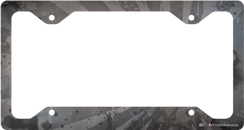 Rainbow License Plate Frame (500x500), Png Download