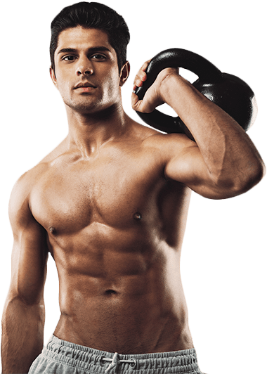 Kettlebellguy - Bodybuilder Kettlebells (388x531), Png Download