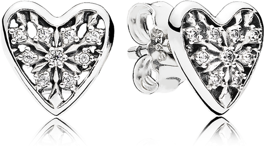 Pandora Hearts Of Winter Earring (1000x1000), Png Download