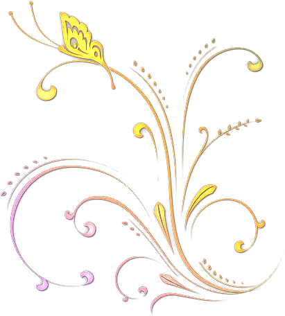 Adornos Florales En Formato Png - Flower Design (411x456), Png Download