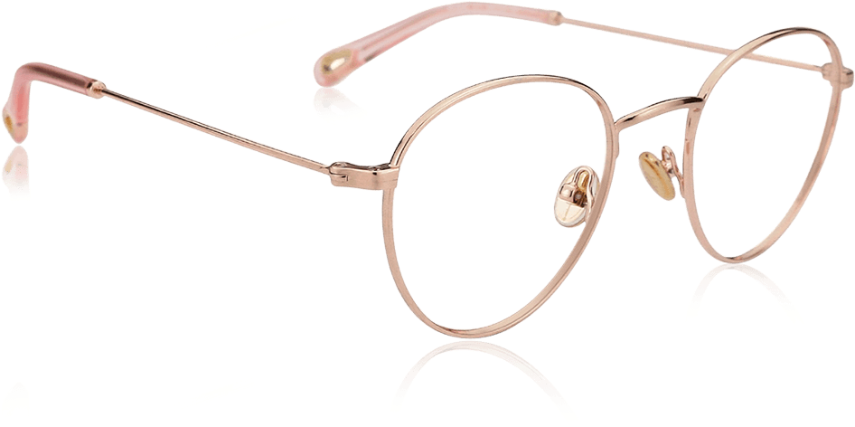 Round Vintage Prescription Eyeglasses With Rose Gold - Still Life Photography (1000x1000), Png Download