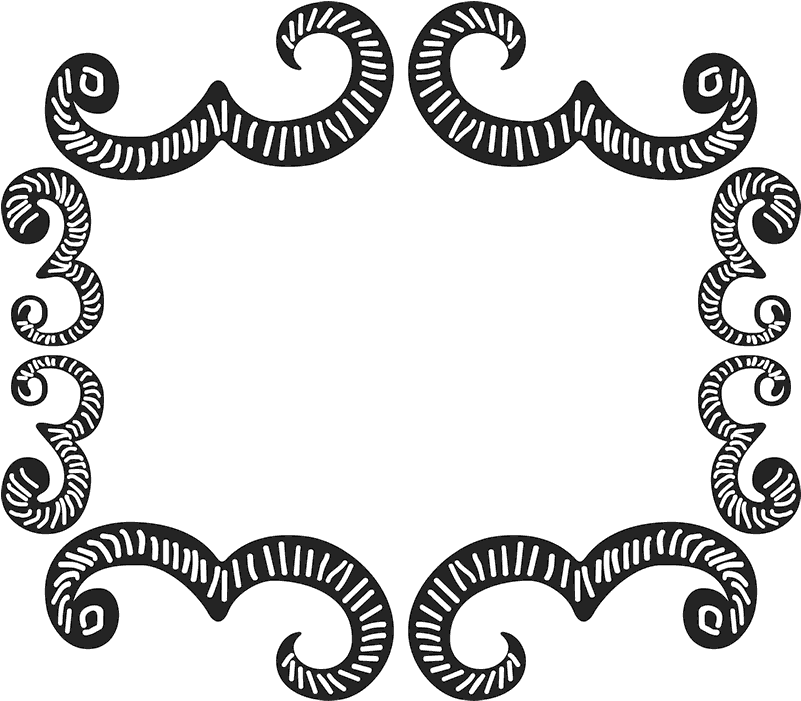 Ornate Rectangle Rubber Stamp - Clip Art (800x800), Png Download