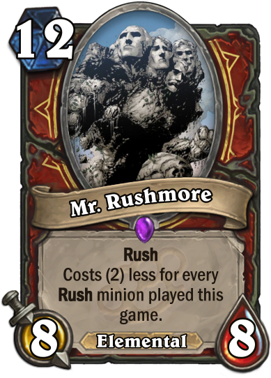 "mount Rushmore Is Now A Mister That Likes To Rush - Hearthstone C Thun Png (400x543), Png Download
