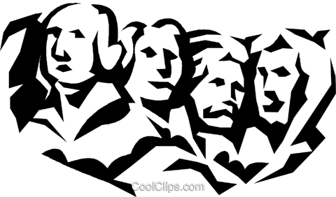 Mount Rushmore Royalty Free Vector Clip Art Illustration - Clipart Mount Rushmore (480x282), Png Download