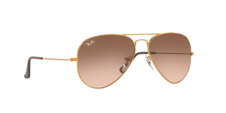 Colours - Ray Ban Sunglasses Rb 3025 Metal Shiny Bronze (450x281), Png Download