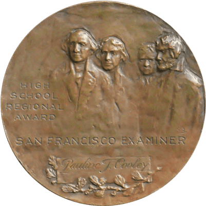 'mount Rushmore National Memorial Medal' By Gutzon - Dime (440x440), Png Download